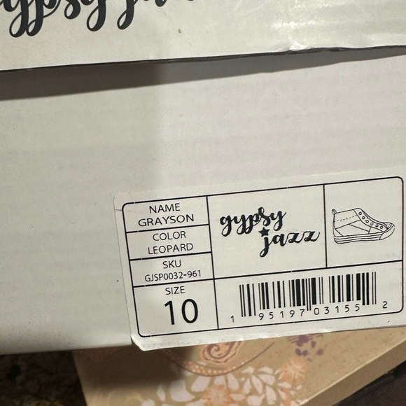 Brand new in box Gypsy Jazz Grayson leopard sneakers size 10 - Picture 3 of 3